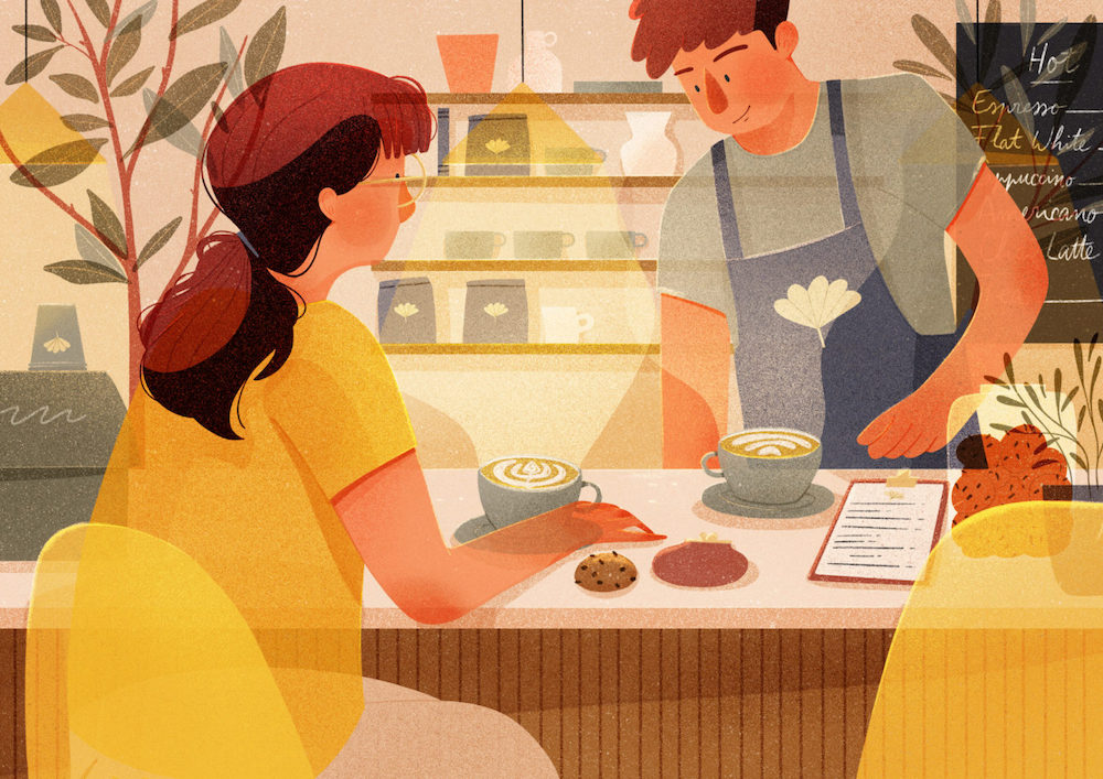 At the Café