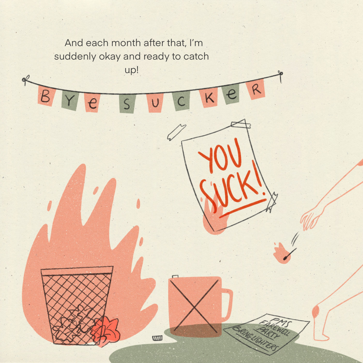 Pms strip pre menstrual syndrome